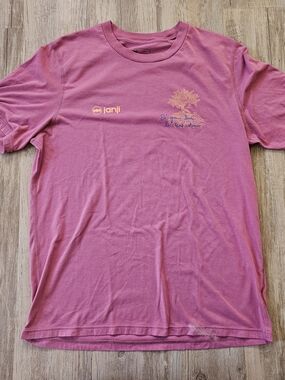 Janji Men's Pink Runterra Bio Short-Sleeve Tree Graphic Tee Medium Active